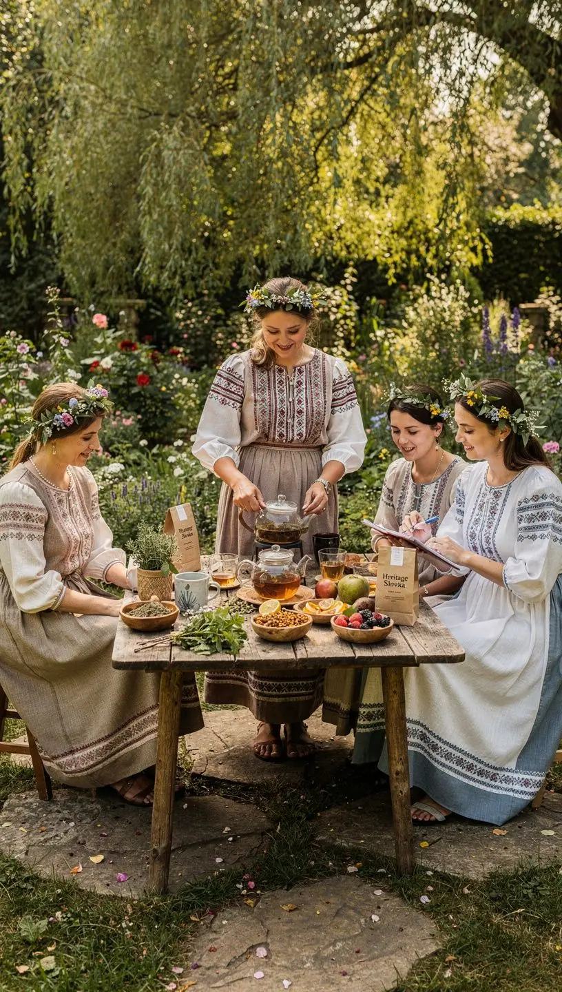 Pohľad na usmievavého remeselníka pri príprave čajových zmesí.