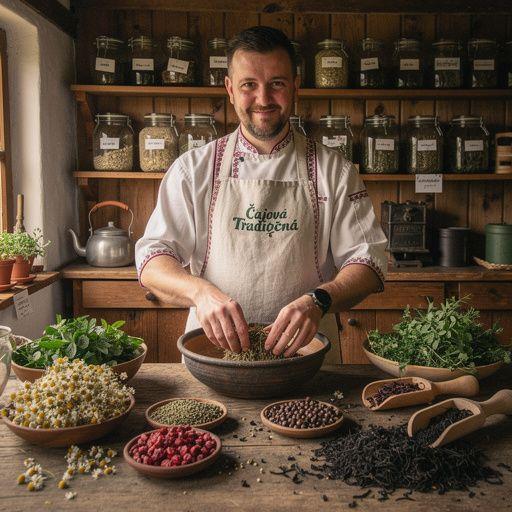 Ručne vyrobený čajový set s keramickými šálkami a kanvicou